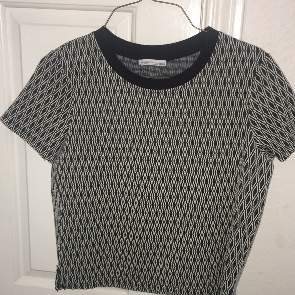 black and white top